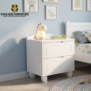 Modern Design White Kids Nightstand Wooden <b>Bedside</b> Table <b>Storage</b> Cabinet for Children Bedroom Furniture - Product Image 1