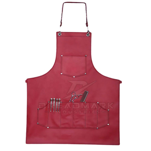 Unisex Genuine Leather Apron with Pockets Breathable Quick Dry Waterproof Professional Workwear Kitchen Workshop Uniform - Product Image 1