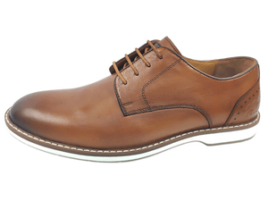 Chaussures Oxford synthétiques marron pour hommes, bout rond, à lacets, respirantes, légères, toutes saisons, style marche - Product Image 4