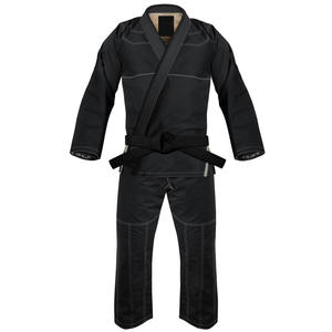 Kimono de Jiu-Jitsu Brésilien Noir Premium Unisexe, Kit d'Arts Martiaux en Coton Extensible 440g, Durable et Anti-rétrécissement, Service OEM - Product Image 1