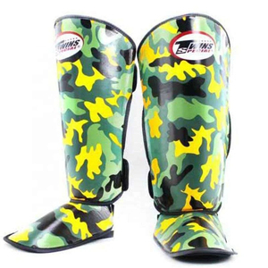 Protection de tibia double en cuir de vachette véritable, modèle le plus récent, léger, écologique, équipement de protection, logo personnalisé, entraînement - Product Image 5