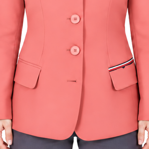 <b>Coral</b> Pink Equestrian <b>Jacket</b> for Women Tailored Riding Blazer Elegant Horse Riding Competition Coat Custom Wholesale Equestrian - Product Image 5
