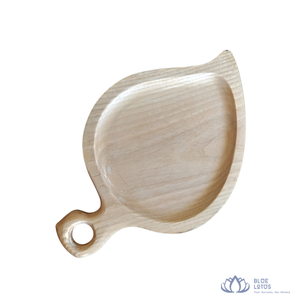 [HOT SELLING] | Wooden Leaf Tray Serving Platter Leaf Shape Wood <b>Plate</b> For Cheese Fruit <b>Snack</b> Food Display from Vietnam - Product Image 1