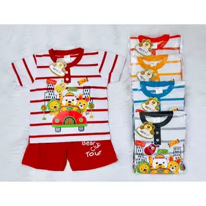 Combinaison de jogging en coton pour enfant, vêtements de maison, motif dessin animé, pyjama à manches courtes, nouvelle collection été 2020 - Product Image 1