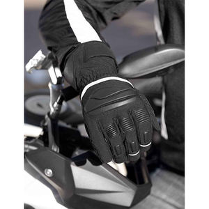 Guantes de Motociclismo de Cuero de Alta Calidad, Antideslizantes, de Protección Completa para los Dedos, para Deportes al Aire Libre, Ciclismo, Unisex - Product Image 5