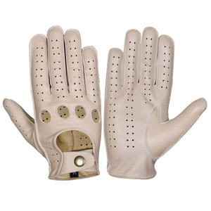 Hot Selling 2026 New Arrival Fashion Leather <b>Driving</b> <b>Gloves</b> Adjustable Non-Slip Material Made Leather Winter <b>Gloves</b> - Product Image 1