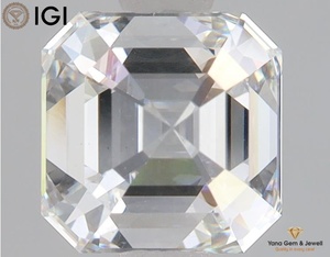 Diamante Cultivado en Laboratorio CVD, Corte Asscher, 4.00 Quilates, con Certificado IGI, Claridad VS1, Color F, para Joyería Personalizada - Product Image 4