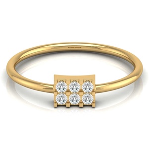 Bague exclusive Bague unique en diamant Bague plaquée or Moissanite de bonne qualité Bijoux en vrac Fournisseur vérifié - Product Image 1