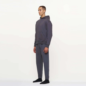 Ensemble deux pièces pour homme, sweat-shirt et pantalon légers en tissu délavé uni, tendance, décontracté, pour le sport et les activités de plein air - Product Image 5