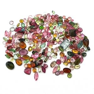 Lot de tourmalines naturelles à facettes de formes variées en gros |   Pierres précieuses multicolores en vrac |   Tourmaline ovale, poire, coussin, ronde, marquise - Product Image 4