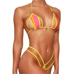 Women's Halter Neck Bikini Set Push Up Two Piece Swimsuit Summer Beachwear for Women Women's Brazilian Cut Bikini Set - Product Image 1