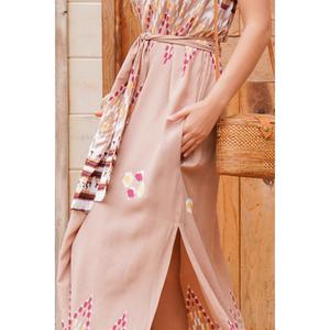 เดรสยาวสไตล์โบฮีเมียนสำหรับผู้หญิง สายเดี่ยวพิมพ์ลาย เหมาะสำหรับฤดูร้อน - Product Image 4