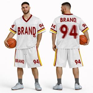 Camiseta de Fútbol Americano Personalizada, Regalo para Hombres, Mujeres, Jóvenes y Niños, Fanáticos del Deporte, Nombre del Equipo Impreso y Cosido - Product Image 1