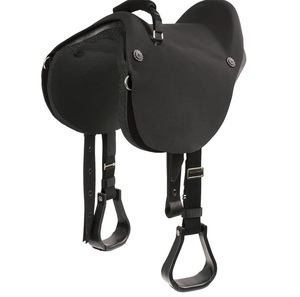 Selle d'équitation en cuir de style australien avec arbre en bois, selle synthétique pour l'équitation sur sentier - Product Image 3