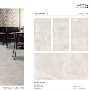 กระเบื้องพอร์ซเลน Elite Matt ขนาด 600x1200 มม. รูปแบบขนาดใหญ่ พื้นผิวพรีเมียม สำหรับตกแต่งผนังและพื้น ดีไซน์ทันสมัย สำหรับตกแต่งภายในและภายนอก - Product Image 1