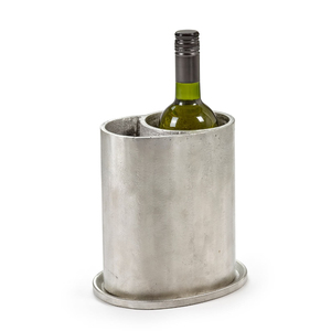 Seau à vin isotherme en métal à double compartiment, en aluminium moulé, avec bac de récupération des gouttes, pour bar, prix d'usine - Product Image 1