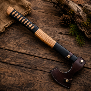 Norse Viking Axe <b>Hand</b>-Forged Bearded Hatchet Tomahawk ODM Customizable DIY Camping Survival Woodcutting <b>Tool</b> Unique Gift - Product Image 5