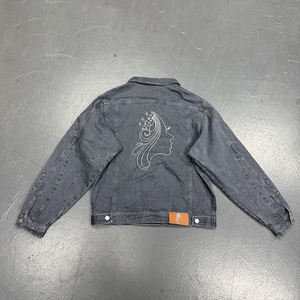 Ensemble veste et pantalon en denim d'hiver à col montant personnalisé pour hommes - Réversible 100% coton de haute qualité, style streetwear - Product Image 4