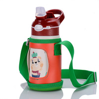BORGE Kids Thermos Mug Baby Duck Billed Straw 316 Frasco de vacío de acero inoxidable 400ML Niños Thermos Botella de agua