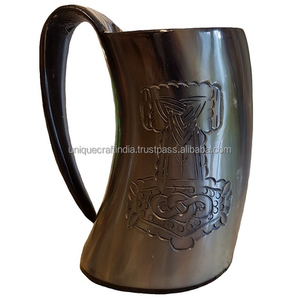2025 Viking tasse à boire corne chope authentique médiéval inspiré tasse à boire fabriqué à la main tasse à boire naturelle - Product Image 2