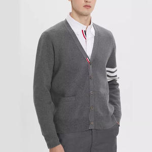 High Quality New Arrival Winter Men's Wool-Lined Customizable V-neck <b>Cardigan</b> <b>Sweater</b> Breathable Anti-Wrinkle Quick Dry Knit - Product Image 5