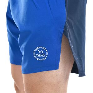 Shorts de sport bleu marine pour hommes, respirants, légers, décontractés, pour la gym, l'entraînement, la course à pied, l'été, personnalisables OEM ODM - Product Image 5