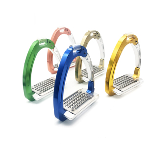 Estribos de Acero Inoxidable para Entrenamiento de Carreras de Caballos, Diseño de Logotipo Personalizado en Color, Equipo Ecuestre de Alta Calidad Estándar - Product Image 2