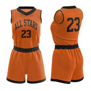 Ropa de baloncesto de sublimación de alta calidad personalizada para mujer, camisetas y pantalones cortos de baloncesto baratos al por mayor - Product Image 4