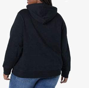 Sweat-shirts et sweats à capuche oversize pour femmes en coton, grande taille, avec décoration de lettres, écologiques et respirants, style décontracté - Product Image 3
