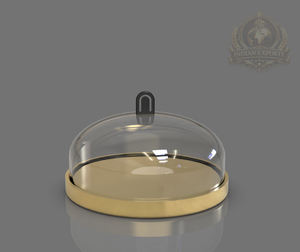 Cúpula para tartas, Cúpula de cristal para tartas, Cúpula expositora de tartas, Cubierta expositora de tartas, Campana para tartas, Cúpula para tartas con base, Exhibidor de tartas, Tarta de panadería - Product Image 2