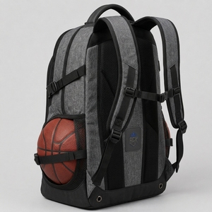 Bolsa de baloncesto premium hecha con material ligero y duradero que ofrece amplio espacio de almacenamiento, cremalleras resistentes y transporte cómodo. - Product Image 3