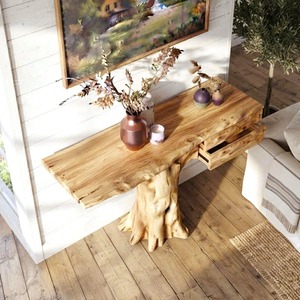 Solid wood console <b>table</b> entry way <b>table</b> Handcrafted furniture rustic <b>narrow</b> entryway <b>table</b> unique home decor - Product Image 4