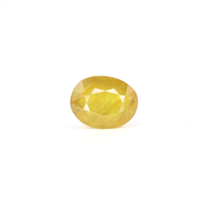 Natural Yellow Sapphire 4.7 Carat Oval Cut Loose Gemstone for Fine Jewelry - Product Image 1