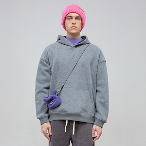 High Quality Custom Logo 480G Cotton Polyester Heavyweight Polar <b>Fleece</b> Blank <b>Oversized</b> Plus Size <b>Men's</b> Unisex <b>Hoodies</b> - Product Image 4