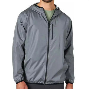 Chaqueta cortavientos de lluvia con cuello levantado para hombre de diseño, chaqueta de lluvia deportiva impermeable de alta calidad para Primavera en oferta - Product Image 3