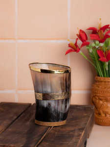 Vaso de Cuerno de Búfalo Vikingo Hecho a Mano, Vaso de Cuerno Pulido Impermeable, Taza de Estilo Antiguo para Uso en el Hogar o Bar - Product Image 2