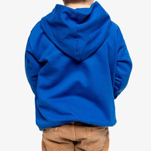 Sweat à capuche pour garçons de haute qualité, vente chaude, vêtements unisexes pour enfants, sweat à capuche zippé bleu vif pour enfants, look décontracté moderne, sweat à capuche classique - Product Image 2