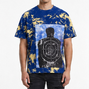 Camisetas Tie Dye de Verano para Hombre, Múltiples Colores, Cuello Redondo, Hombros Caídos, Estilo Oversize, Camiseta de Algodón para Hombre - Product Image 1