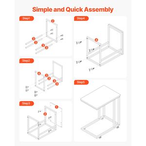 Nuovo Supporto per Laptop a Forma di C con Telaio in Metallo e Ruote - Portatile per Casa e Ufficio - Product Image 5
