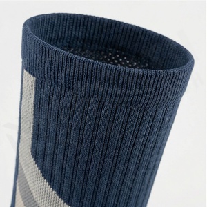 Crew <b>Socks</b> Navy Blue Plaid Pattern Breathable <b>Running</b> Sports <b>Socks</b> for Adults Spring Season - Product Image 4