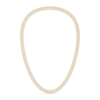 Collier ras du cou en argent et or, avec croix en moissanite de laboratoire Aurum Diam, chaîne à maillons brillants style hip-hop, certifié EGL, pour soirée de luxe