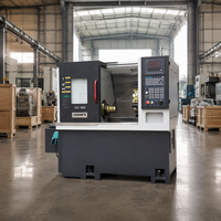 Tour CNC à lit incliné avec tourelle servo à 10 postes pour tournage de haute précision de pièces métalliques compactes et de barres de 45 mm