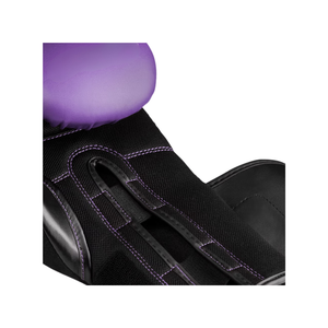 Purple PU Leather Boxing Gloves With <b>Velcro</b> Closure Breathable Training Gear For Adults 14 Years & Up Unisex Martial Arts Use - Product Image 5