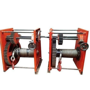 Manivela de elevación industrial Crab Winch MS para construcción, de alta resistencia, con capacidad de 1 a 3 toneladas y 100 metros de cuerda. - Product Image 2