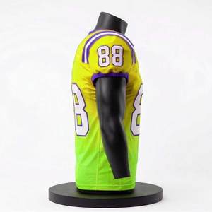 Maillots de football américain sur mesure, prix usine, pour hommes et unisexe, personnalisables avec impression de logo, prix compétitif, tenues d'équipe. - Product Image 3