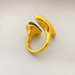 Anillo Vintage de Lujo con Piedra de Jade y Oro de 18K para Mujer - Product Image 3