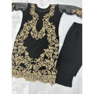 Magnifique ensemble haut et bas pour soirée avec travail de pierres de perles, taille XL - Product Image 4