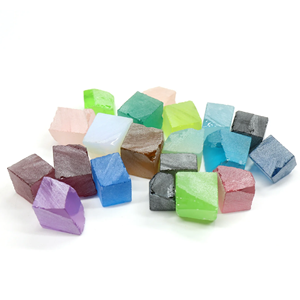 Pierres brutes de saphir jaune, bleu, rose et émeraude verte, cultivées en laboratoire, en vrac, pour la lapidaire nano, vente en gros - Product Image 1