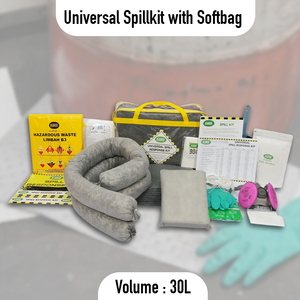 Lightweight <b>30L</b> Universal Spill Kit with Soft <b>Bag</b> | Portable Emergency Spill Kit for Oil, Fuel & Liquid Cleanup - Product Image 2