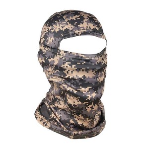 Balaclava noire, couvre-visage intégral, protection extérieure, unisexe adulte, taille 54-56 cm, matière polyester, entièrement personnalisable - Product Image 2